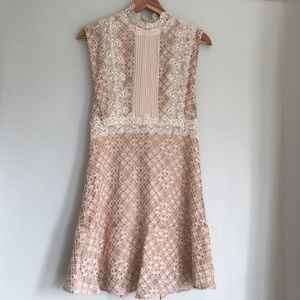 Sandro nude/peach dress